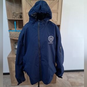 Sport Tek Men’s 4X Windbreaker Jacket Navy Blue Cherokee Nation Embroidered Logo